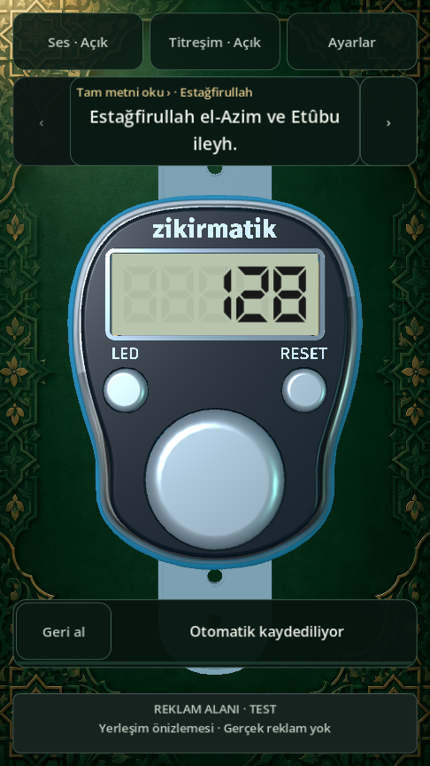 Gerçek Zikirmatik 4.0 screen