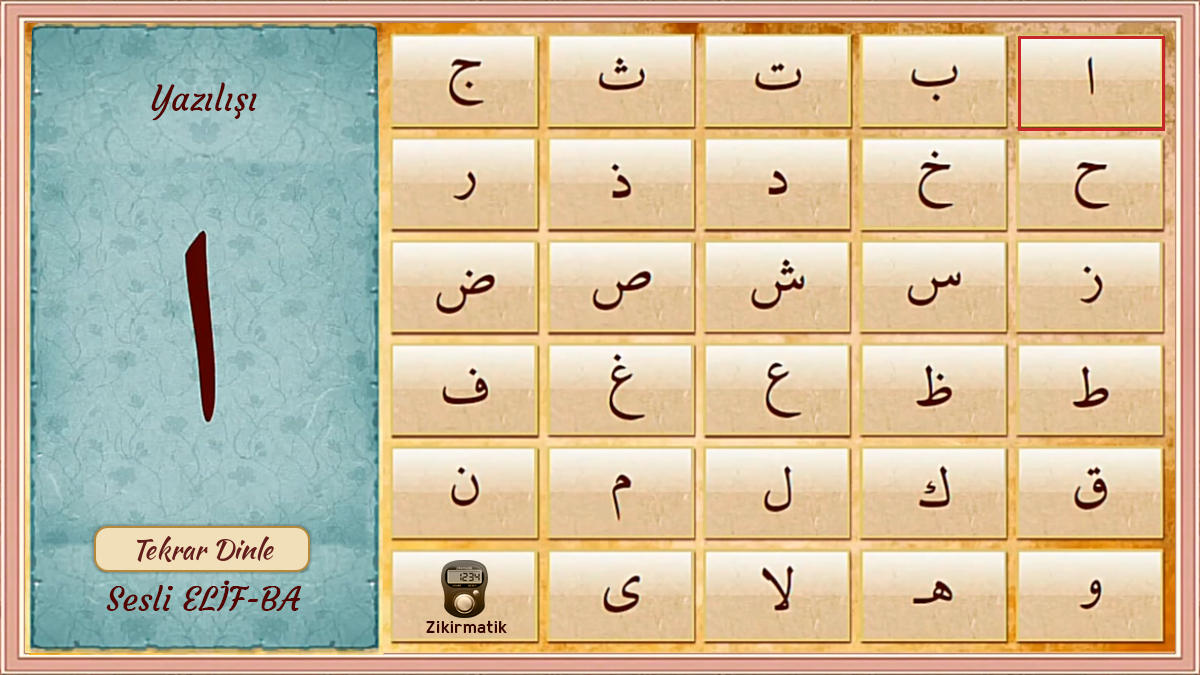 ElifBa harf atlası